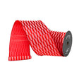 4 inch x 5 yards Farrisilk Zellige Wired Ribbon, Red