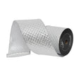 4 inch x 5 yards Silver Metallic Quilt Farrisilk Wired Ribbon