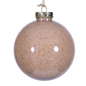 4" | 6" Beige Ball Ornament