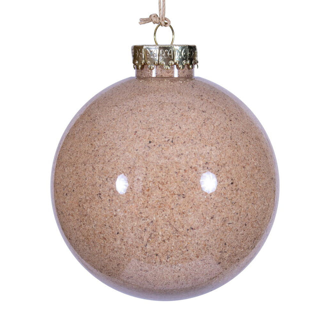 4" | 6" Beige Ball Ornament