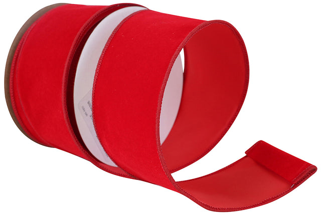 Velvet Outdoor Duro Domestic Wired Edge, Red, 2-1/2 Inch, 10 Yards