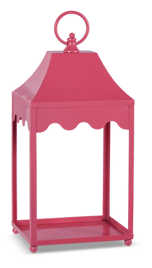 Pink Metal Lantern