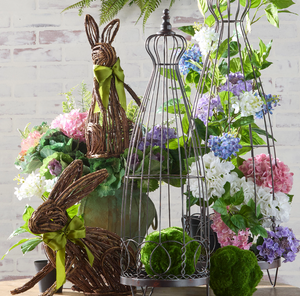 38" | 32"  Distressed Wire Lanterns