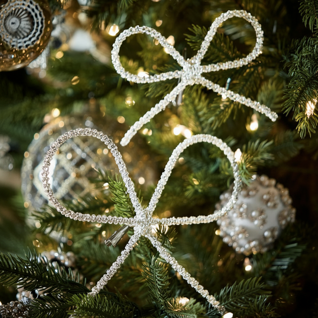6" Bow Clip-On Ornament