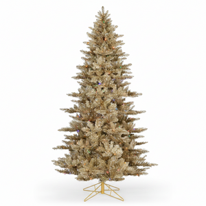 7.5' Champagne Dual LED Christmas Tree
