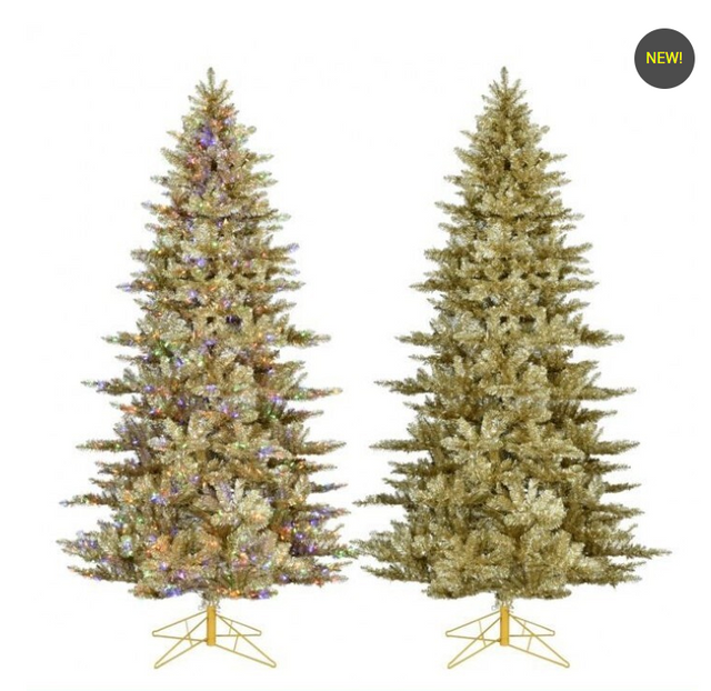 6' Champagne Dual LED Christmas Tree