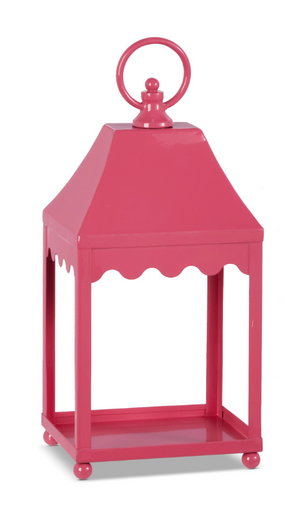 Pink Metal Lantern