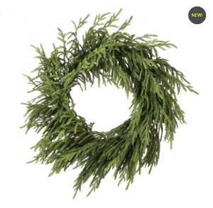 30 inch Just Cut Natural Touch Norfolk Pine Wreath
