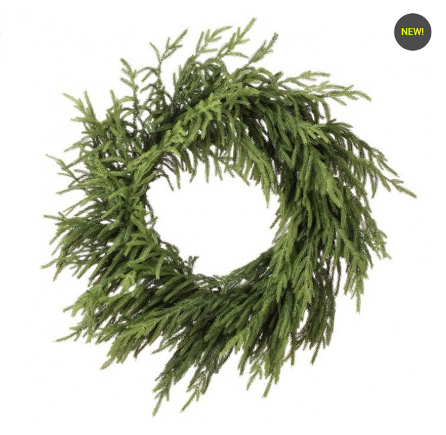 30" Just Cut Natural Touch Norfolk Pine Wreath