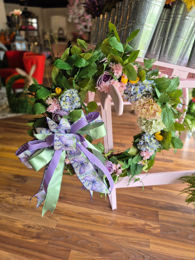 Spring's First Bloom Designer Wreath with Bow