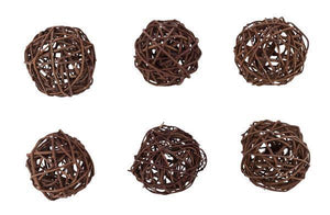 4" Diameter Grapevine Balls | Set of 6