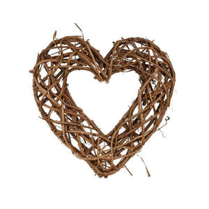 20" Natural Dia Thick Vine Heart