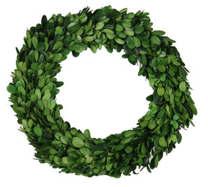 9.75" Preserved Boxwood Candle Ring/Wreath