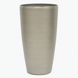 Champagnbe gold resin planter on a white background