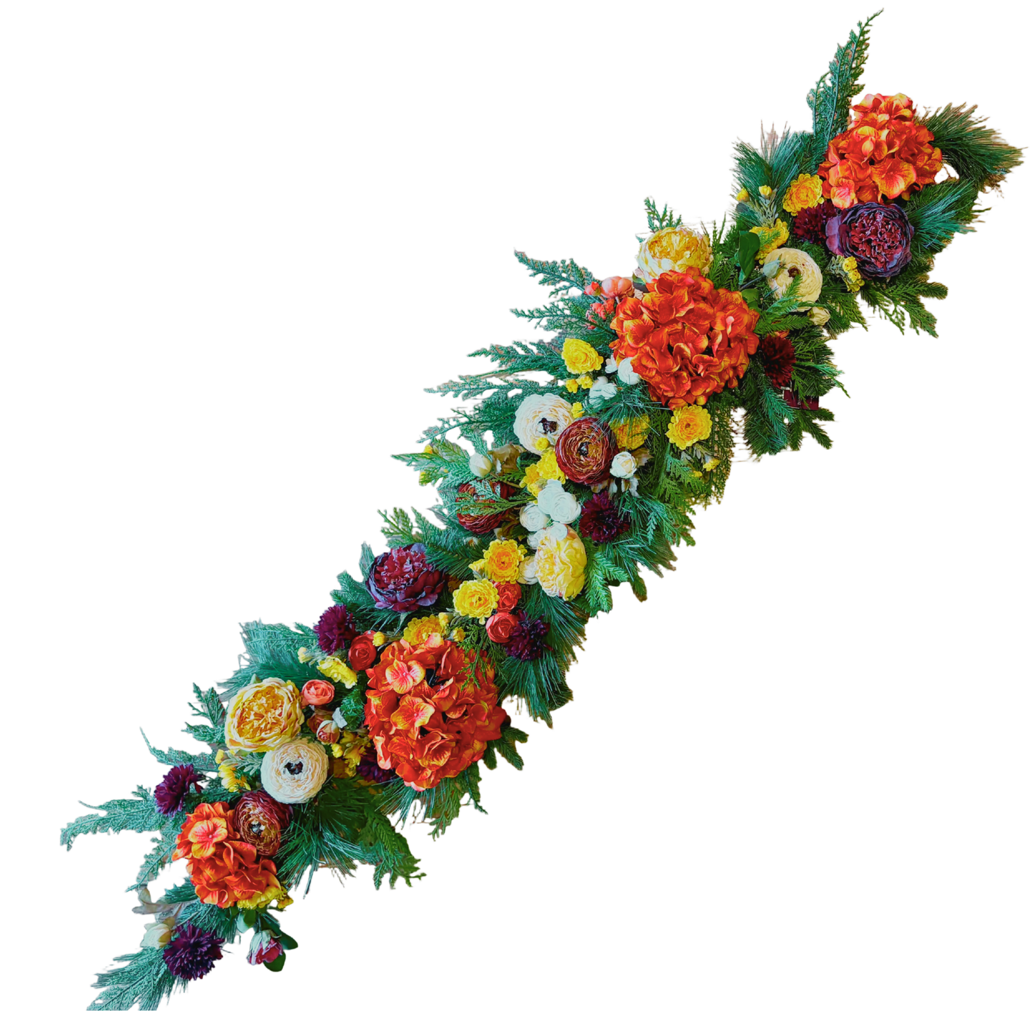 48" Brûléed Bloom Designer Garland