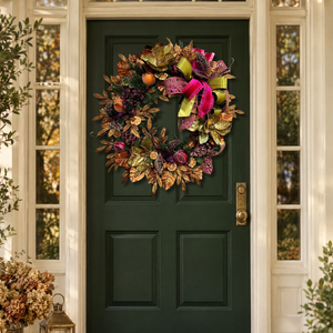 34" Plum & Pistachio Designer-Made Wreath