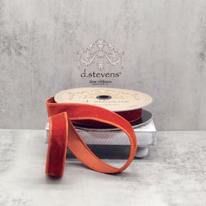 1" | 4" x 10yd Bittersweet Velvet Ribbon