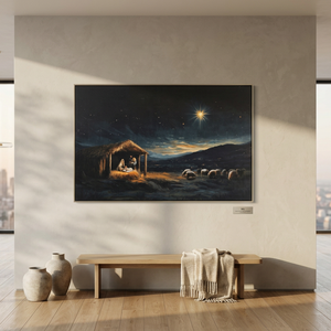 24"x36" O Holy Night Christmas Wall Decor