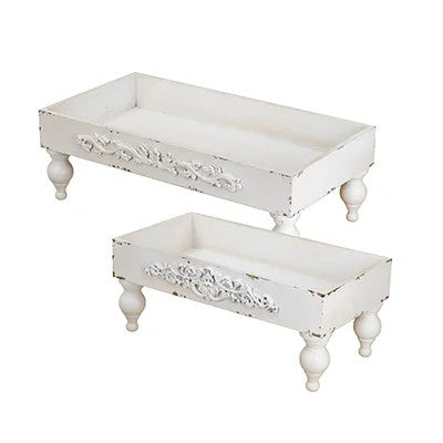 20.5" x 11.5" x 6.7" / 16.5" x 9" x 6.7" Decorative Risers | Set of 2