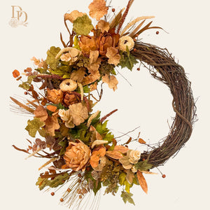 30" Taupe Meadow Designer Wreath
