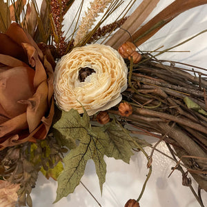 30" Taupe Meadow Designer Wreath
