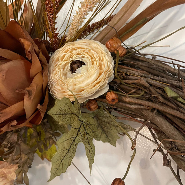 30" Taupe Meadow Designer Wreath