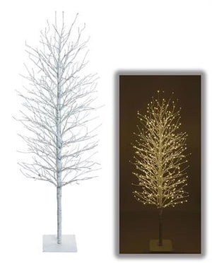 4'|5|6' Holiday Lit Artificial White Birch Tree | Sold Separately