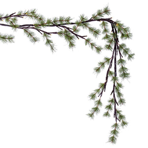 6' Green Mini Pine Twig Garland 48WW LED
