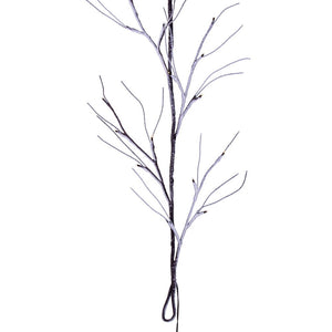 6' Brown Frosted Twig Garland LED 48WW B/O