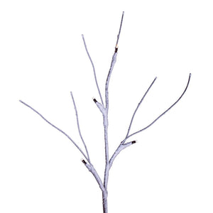 6' Brown Frosted Twig Garland LED 48WW B/O
