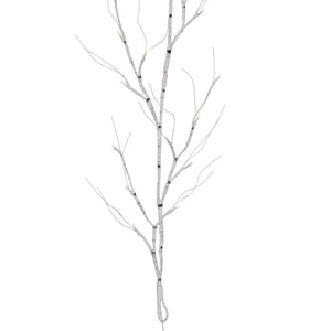 30" White Birch Twig Branch LED 40WW B/O 2/Box