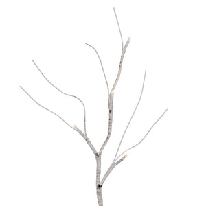30" White Birch Twig Branch LED 40WW B/O 2/Box