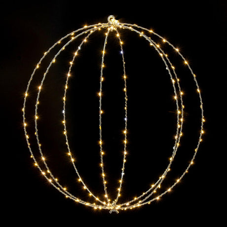 18 inch or 24 inch Warm White Twinkle LED Ball Steel Wire Silhouette Light