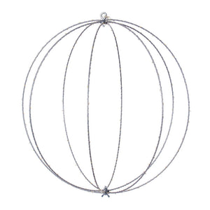 18" or 24" Warm White Twinkle LED Ball Steel Wire Silhouette Light