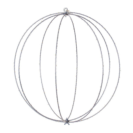 or 24 inch Warm White Twinkle LED Ball Steel, additional view