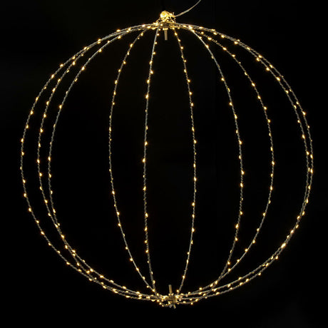 or 24 inch Warm White Twinkle LED Ball Steel, additional view