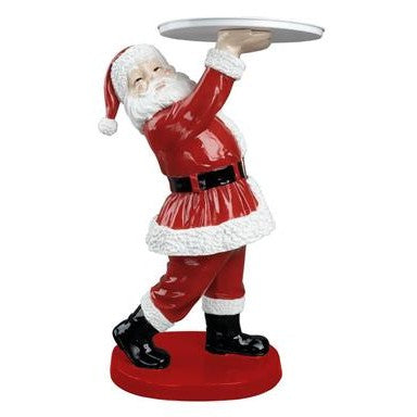 27.17" Resin Santa with Metal Plate