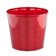 H Smooth Tin Pot W/Liners, Red or Green, additional view
