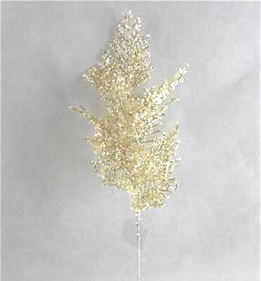 18" Champagne Glittered Bubble Spray