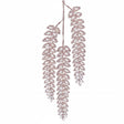 19 inch Pink Hanging Glittered Gem Fern Ornament
