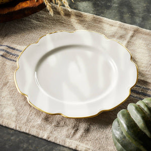 11.5" Gold Grace Charger Plate