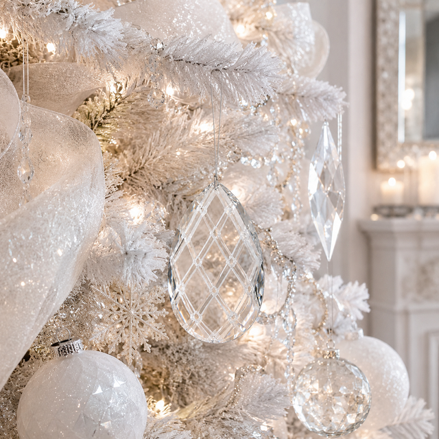 90MM x 145MM Clear Acrylic Teardrop Ornament