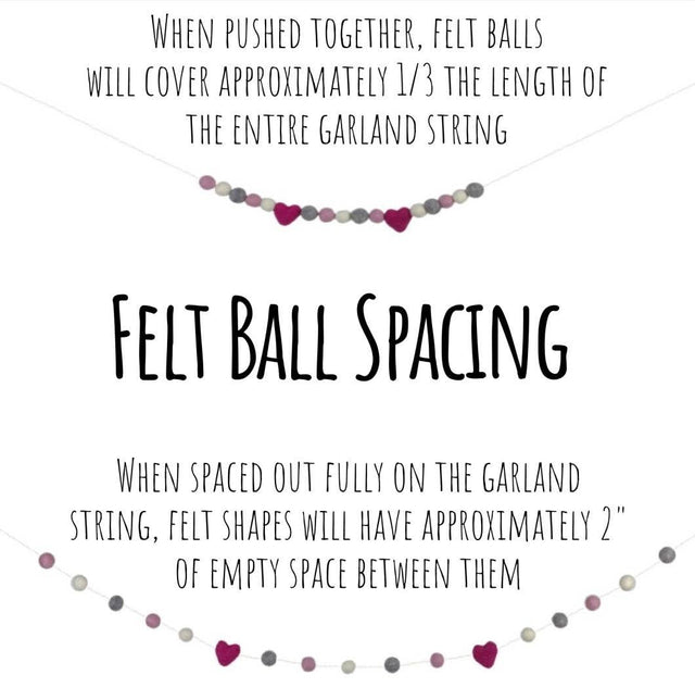 Felt Pumpkin Garland for Fall & Halloween | Orange Teal Tan