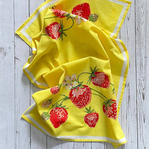 20"x30" Strawberry Field Flour Sack Kitchen Towel S/2