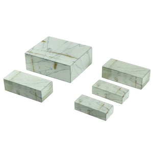 3.5" Melody Washed | Set of 5 Glass Boxes