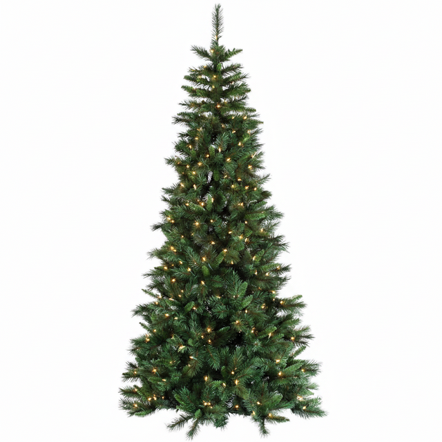 7.5' Anchorage Fir Slim Artificial Christmas Tree