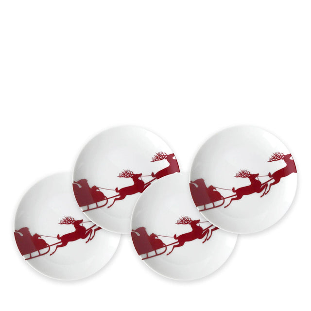 6.25" Sleigh Small Plate Set of 4