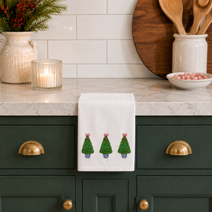 Christmas Topiary Hand Towel