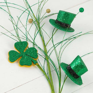 37" St Patrick's Day Shamrock Decorative Stem
