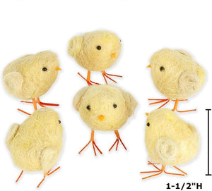 2" Baby Easter Chicks | Pack of 6